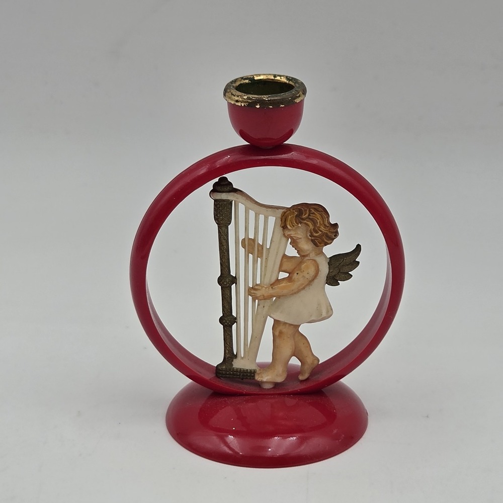 Vintage Made In Germany, Plastic Candle Stick Holder